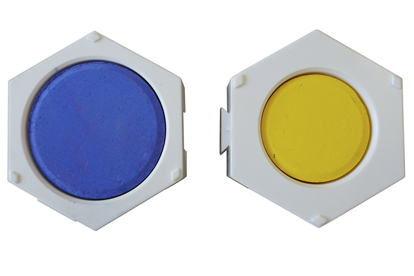 Tempera-Palette hexagonal, unbefüllt, für 55 mm Blöcke, 1 Stück