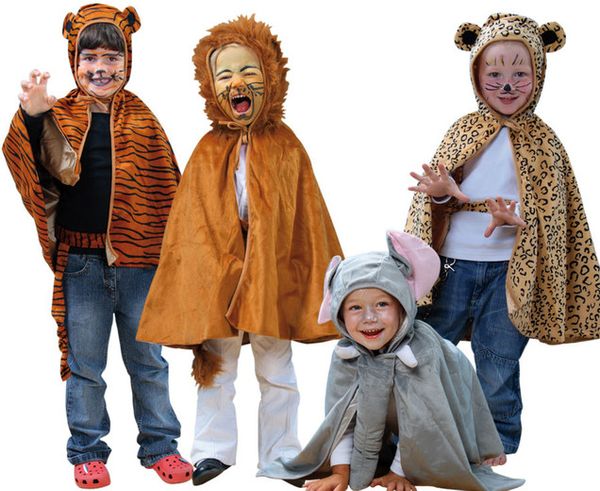 Kinderkostüm, Tierkostüm, Löwenkostüm, Tigerkostüm, Leopardenkostüm