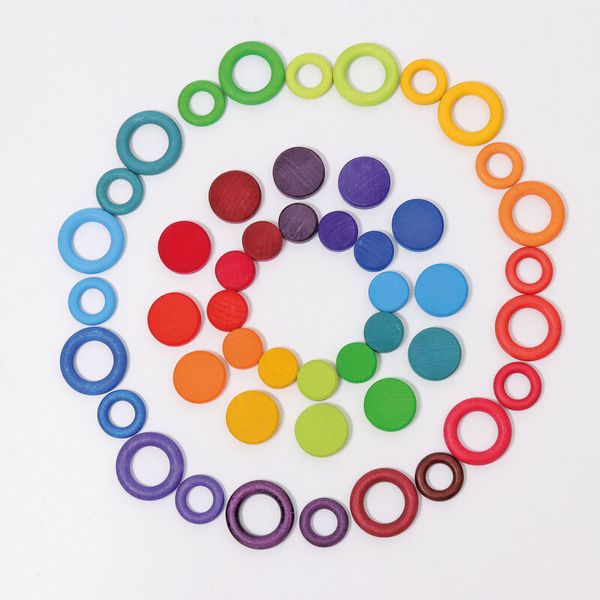 GRIMM´S Holztaler Regenbogen, 24 tlg.