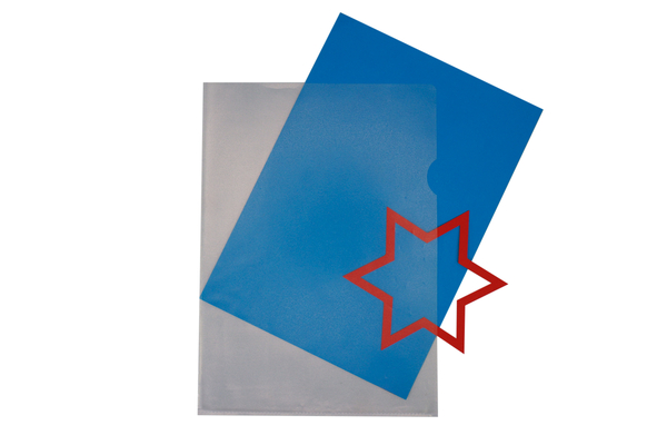 folder, blue, transparent, red star, twopiece