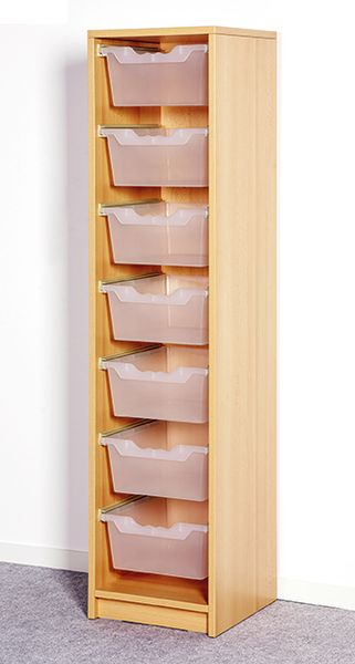 Beistellregal mit 7 hohen Boxen