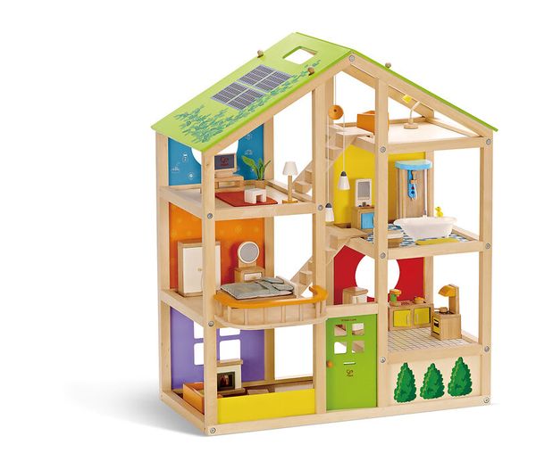 HAPE Puppenhaus "Vier-Jahreszeiten", möbliert