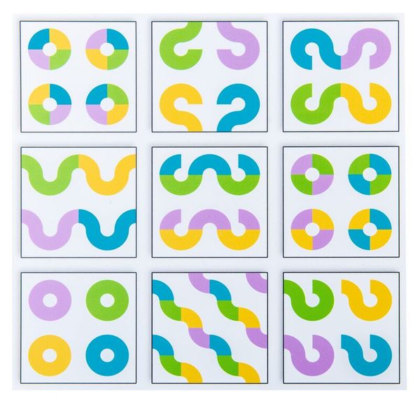puzzle, geometric, abstract, colors, squares