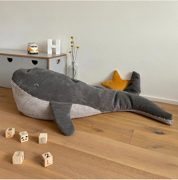 Sitzsack Wal Waldemar mit Cordbezug