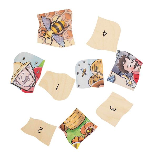 5-Lagenpuzzle Honig,  Holz, 28 Teile, ab 4 Jahre 5-Lagenpuzzle Honig,  Holz, 28 Teile, ab 4 Jahre