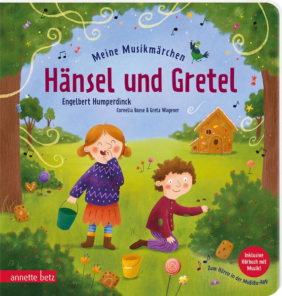 Kinderbuch, Hänsel und Gretel, Musikbuch, Kindergeschichte, Illustrationen