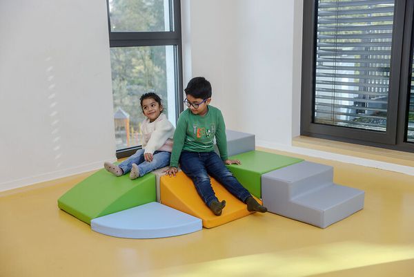 KITAEINKAUF Bewegungsparcours Schaumstoff, Midi, Kunstleder, 7-teiliges Set