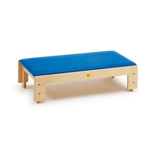 Bank, Fitnessbank, Massive, Holz, Bezug-blau