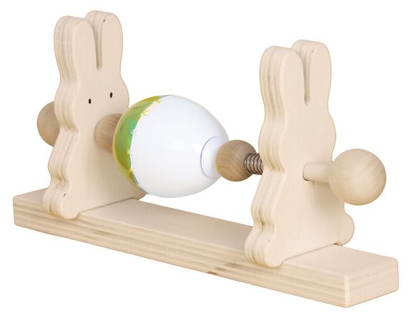 Holzspielzeug, Uhrwerksfigur, Bunny-Dreh, Schneckenrad, Wackelmechanismus