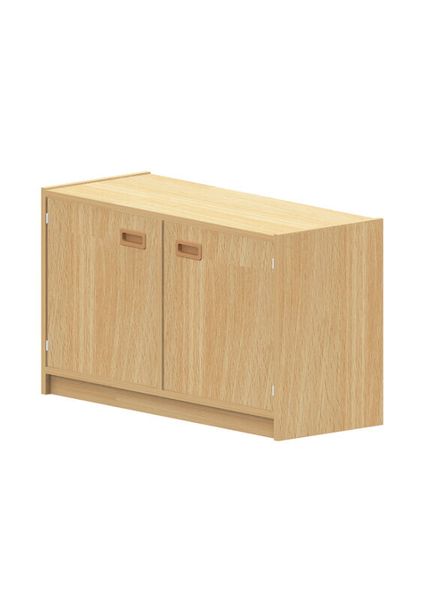 Küchenschrank, Sideboard, Holzoptik, Schwingtüren, 2-türig