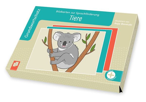 Bildkarten zur Sprachförderung: Grundwortschatz Tiere