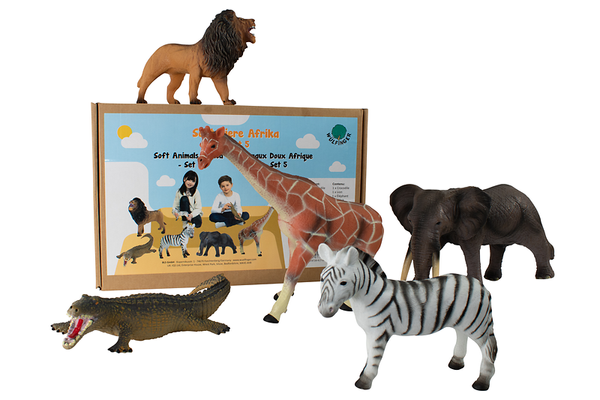 Soft Tiere Afrika - 5-teiliges Set mit 5 Tieren