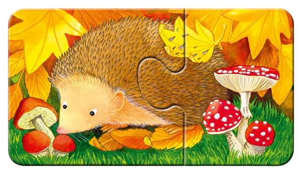 RAVENSBURGER my first Puzzle: Tiere im Garten, 9 Kinderpuzzles mit 2 Teilen, ab 2 Jahre