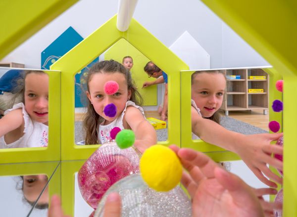 kids, toy, mirror, ball, colorful