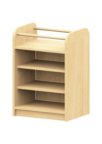 Holzregal, Schubladenregal, Regal mit Schienen, Beistellregal, Holzregal