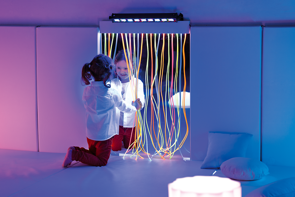 UV-Spiegel mit Lichtfasern 65 x 100 cm