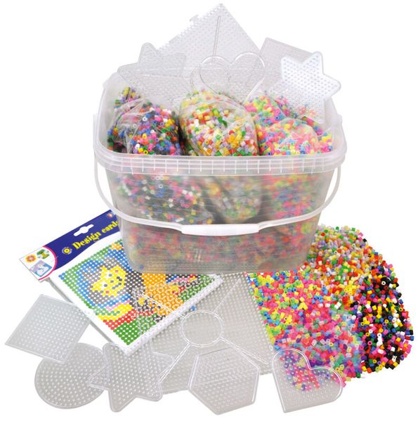 Perlen, Mosaikperlen, Perlen-Set, Perlenkügeln, Plastikperlen