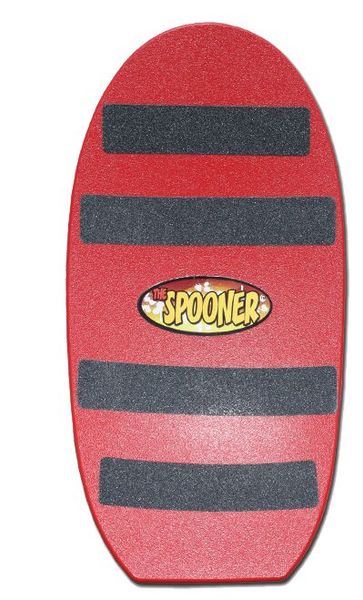 Rutschboard, Bodyboard, Rote Schaumstoffplatte, Surfboard, The Spooner