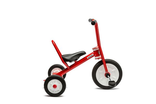 Kinderfahrrad, Laufrad, Dreirad, rot, Gummi-Laufrad
