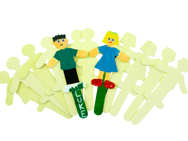 Pflanzenstecker Junge und Mädchen, 12 Stück (SONDERANGEBOT)