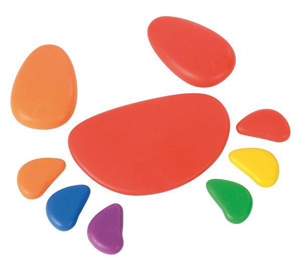 Regenbogen-Kieselsteine, 36er Set 