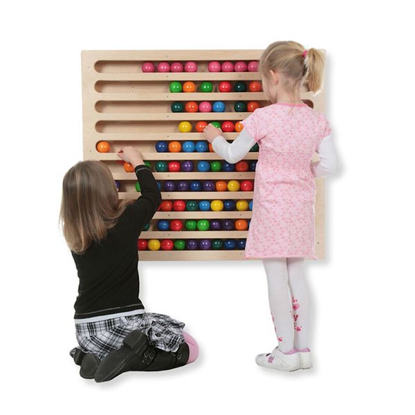 Holz abacus, Holz-Perlen, Abakus, Kinderlernspiel, Farbenreich