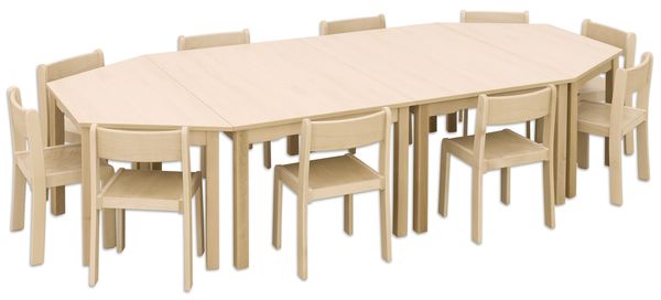 Tisch-Stuhl-Kombination Magno, Buche, Sitzhöhe 26 cm/ Tischhöhe 46 cm Tisch-Stuhl-Kombination Magno, Buche, Sitzhöhe 26 cm/ Tischhöhe 46 cm