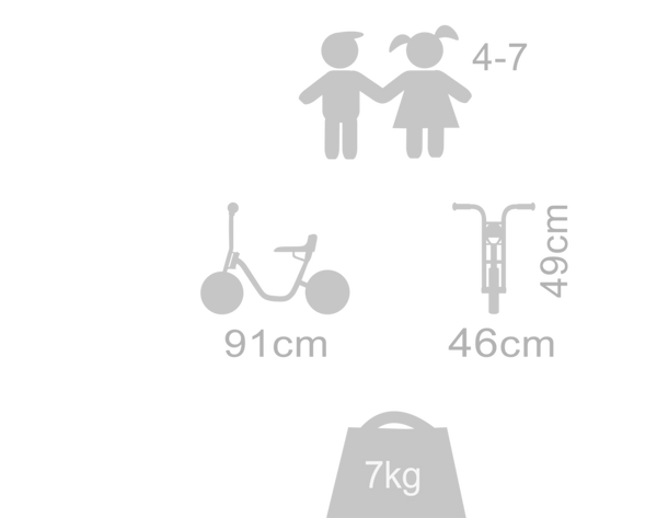 WINTHER VIKING BikeRunner large mit niedrigem Einstieg, 4-7 Jahre