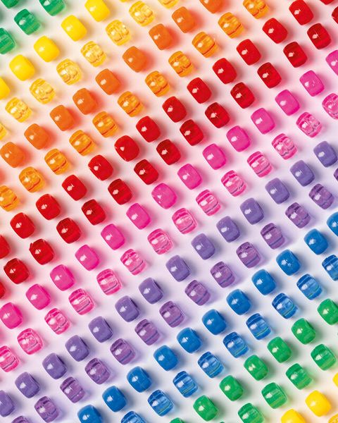FOLIA Perlen-Mix, 9 mm, Großpackung, 500g, Farbe wählbar