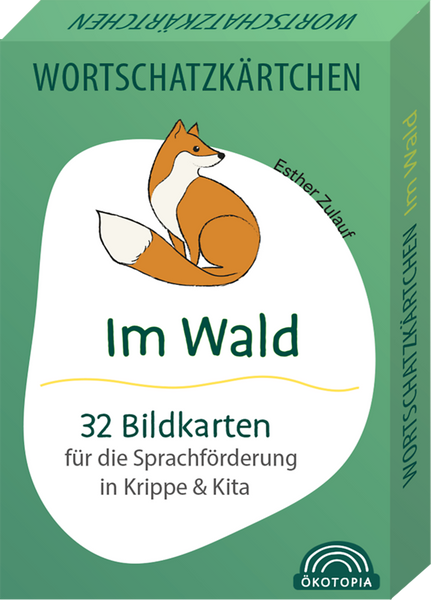 Wortschatzkarten, Im Wald, 32 Bildkarten, Sprachförderung, Kita Krippe