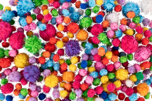 Elviras Pompon Mix "glitzer"