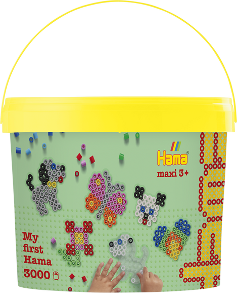 Hama beads, Perlenkunst, Kinderbastelei, Kleine Perlen, Bunte Muster