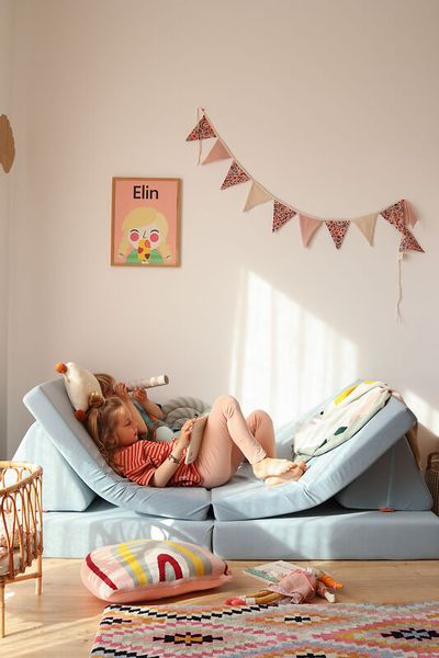 Sofakissen, Sofa, Kinderzimmer, Kissenbezug, Puppe
