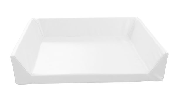 Wickelauflage mit 3-seitiger Aufkantung, Kunstleder, 6 cm hoch, verschiedene Farben/Maße