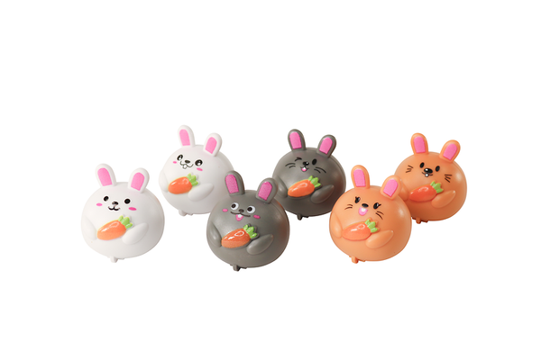 Plushie Hase, Karotte Snack, Karotten-Accessoire, Weiches Spielzeug, Bunte Hasen