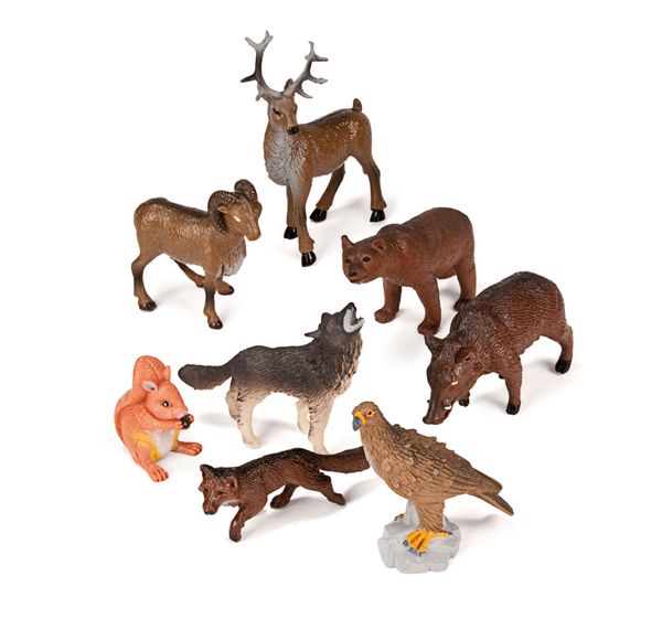 Tiere aus aller Welt - Waldtiere, 8 Stück, Größe 4,8 - 12 cm, ab 3 Jahre Tiere aus aller Welt - Waldtiere, 8 Stück, Größe 4,8 - 12 cm, ab 3 Jahre
