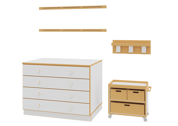  Kommode,  Schubladen,  Holz,  Weiß,  Aufbewahrung