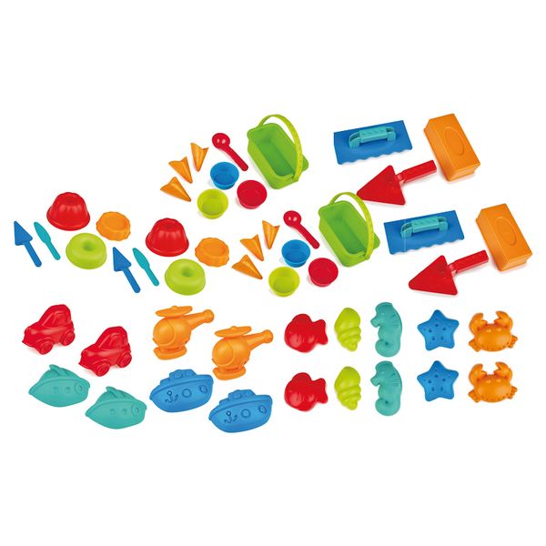 Spielzeugbausatz, Kunststoffformen, Sandkasten-Set, Spielzeugwerkzeug, Bauklötze