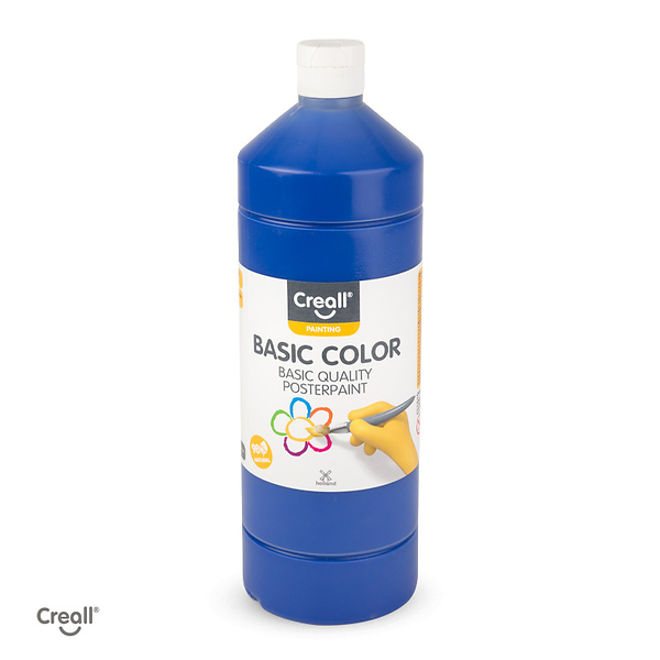 Farbfarbe, Acrylfarbe, Posterfarbe, Blaue Farbe, Künstlerbedarf