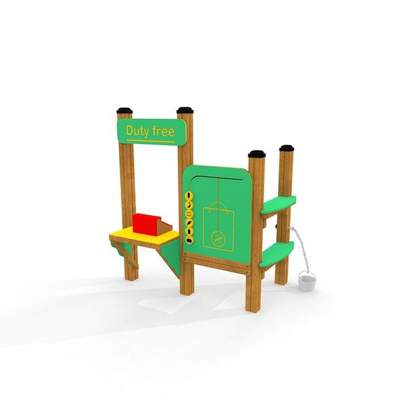 spielplatz, holz, grün, zollfrei, schaukelset