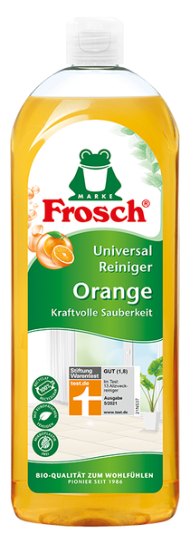 orange cleaner, universeller Reiniger, Frosch, Flüssigreiniger, Flasche