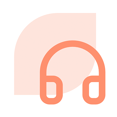 kopfhörer, ohrhörer, audio, orange, silhouette