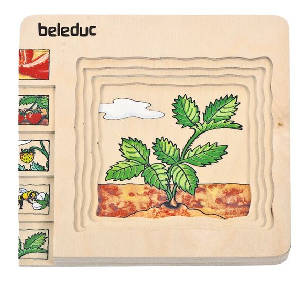 Lagen-Puzzle Erdbeere, 30 Teile, Holz, ab 4 Jahre Lagen-Puzzle Erdbeere, 30 Teile, Holz, ab 4 Jahre