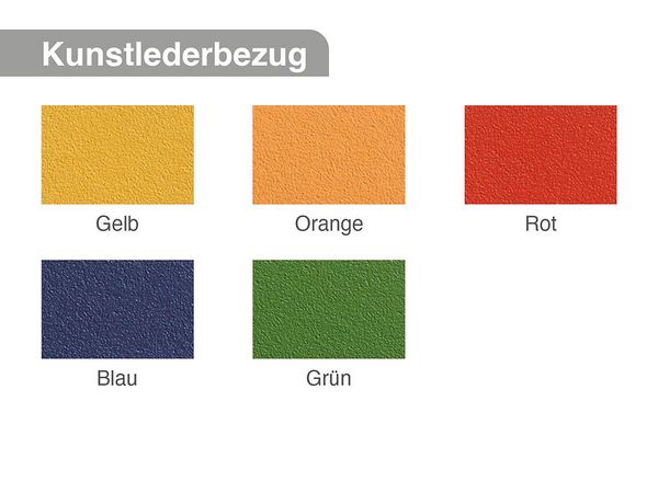 Kunstlederbezug, Kunstleder, Farbpalette, Gelb, Orange