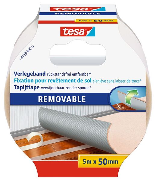 tesa® doppelseitiges Klebe- und Bastelband, 1 Rolle 50mm x 5m