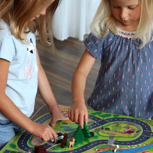 Spielzeug, Puzzletafel, Kleinteile, Kinderpiel, Holzfiguren
