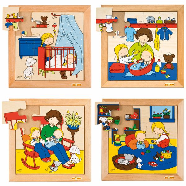 puzzle, Puzzle-Teile, Baby-Krippe, Kinderzimmer, Kinder Spielzeug