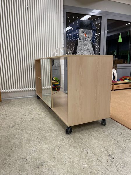 Küchenwagen, Holz, rollen, Schubladen, offen