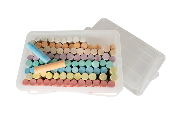 ELVIRAS Kreideeimer mit 100 Straßenkreiden ELVIRAS Kreideeimer mit 100 Straßenkreiden