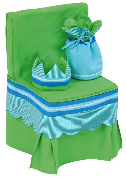 BETZOLD Geburtstagsset: Krone, Stuhlhusse & Geschenkbeutel